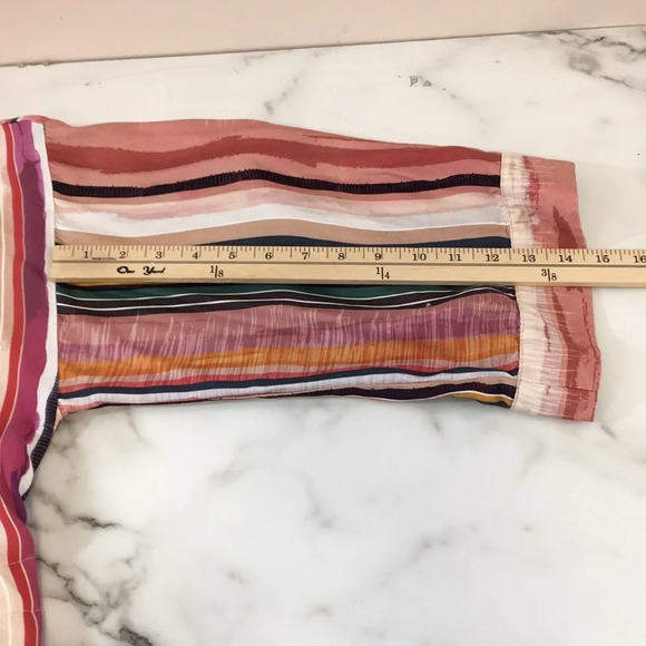 Koton Cream Striped Kimono Jacket Womens 13M 42 Open Front - Picture 16 of 16